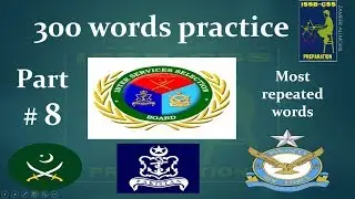 word association test issb practice  |  practice# 8  |  300 most repeated words in issb