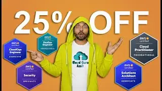 AWS 25% OFF All Certification Exam Voucher with FREE exam retake
