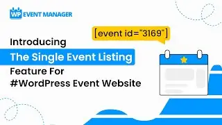 Introducing The Single Event Listing Feature for 