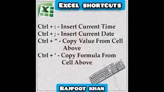 Excel shortcut keys |Basic excel short keys |Excel tips and tricks |#excel #tipsandtrick #ytshorts