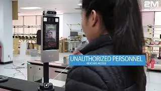 2MGST-3 Face Recognition and Thermal Detection Access Control Swing Turnstile