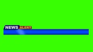 News Alart Lower Third Green Screen Free Use