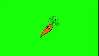 Cute carrot Green Screen Draw By Zaggazag