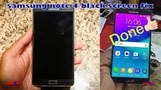 samsung note 4 black screen fix