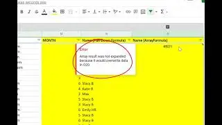 Array Formulas & Spreadsheet Navigation