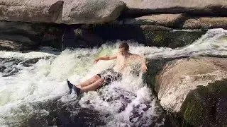Поработали ! Можно и отдохнуть на водопаде !