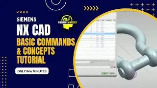 Siemens NX CAD Basic Commands & Concepts Tutorial | NX CAD Basics Explained