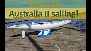 Australia II scale 1 10 first sail