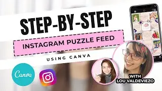 How To Create INSTAGRAM PUZZLE FEED using Canva | Step-by-Step for Beginners [CC English Subtitle]