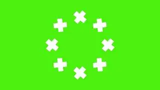 Green Screen animated Burst for after effects and premier pro