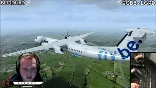 [P3D] EMERGENCY LANDING! Engine Failure After V1 @ EGBB | Dash-8 Q400 Shared Cockpit