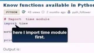 PYTHON Tutorial : Know functions available in Python