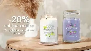 -20% sul tuo ordine Yankee Candle