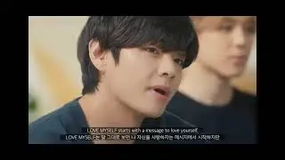 BTS V's message to love yourself from love myself Campaign.