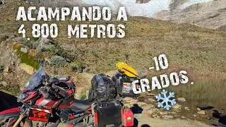 con frio extremo .. paso la noche donde nadie lo hace ( punta olímpica ) 4800 msnm capitulo 8