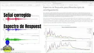 tratamiento de señales sísmicas y respuesta dinámica de varios grados de Libertad con Newmark
