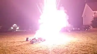 Explosive 4th of July Mortar Shell Slow-Mo