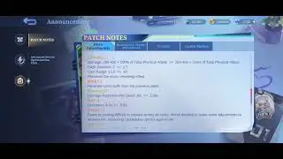 Suyou Granger Fanny Harith Nerf, Kimmy Helcurt Adjustment - Patch Notes 1.9.70 Advance Server MLBB