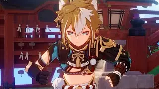Gorou wants someone to groom his tail - Genshin Impact