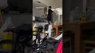 Watch till the end ! I did it ! #crazy #trickshots #badminton