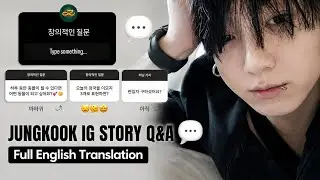 Jungkook’s IG Q&A got wild… here’s what he said 💬 Full English Translation 