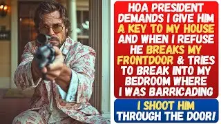 HOA President Demands a Key to My House & When I Refuse, He Breaks in & Attacks! I Put Him in a Coma