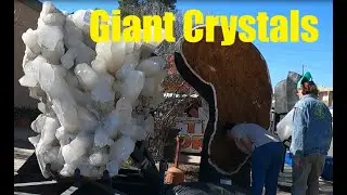 Giant Crystals at the World's Largest Gem and Mineral Show.: Amethyst, Quartz, and more.