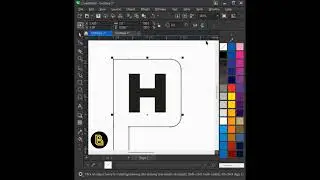 How to make a Logo in coreldraw #shorts #coreldraw #design