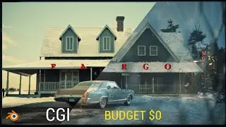 I Recreated Fargo 70's Snow Scene In Blender - Tutorial