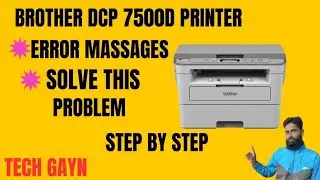 Error massages of Brother dcp7500 printer