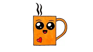 Как нарисовать красивую кружку / How to draw a beautiful mug