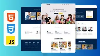 Responsive Educational Website Using HTML , CSS & JavaScript