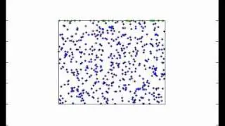 Agent-based simulation of the bimolecular reaction Blue+Green to Red