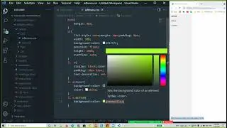 Create Sample project with Left menu bar