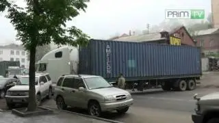 Крупнотоннажный грузовик ехал задом наперед 21.06