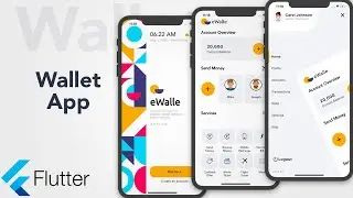 Flutter tutorial Wallet App | Flutter ui speed code | flutter tutorial