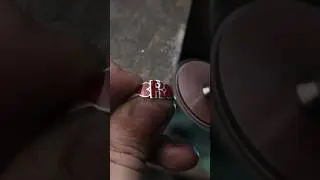 Кольцо R в старинной технике 