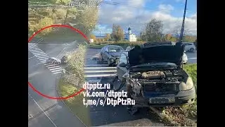 На улице Антонова столкнулись два легковых автомобиля. Пострадали два человека