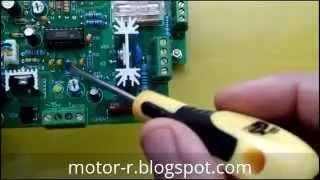 The controller on-chip TDA1085. The new board. Reverse.