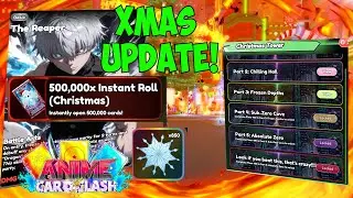 (CODES) I Tried The NEW Christmas Towers Update In Anime Card Clash!