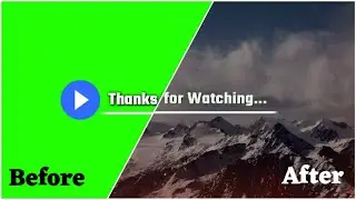 Thanks for watching animation | No copyright green screen | AV studios
