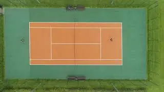 people are playing tennis on court