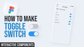 Figma Toggle Switch Button | Interactive Components