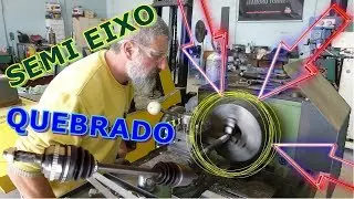 SPLICING THE HALF SHAFT WITH WELDING ON THE LATHE