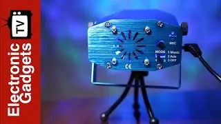 Colorful LED Stage Light 7 Colors, 3 Light Modes, Visual Wave Effect, 9 Watt