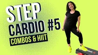 CLASE DE STEP CÚPER CARDIO NO. 5 - Clase completa con HIIT