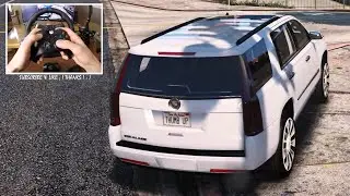 Cadillac Escalade 2015 - GTA V | Logitech G29 🔥 When GTA VI ? Who waiting? REVIEW