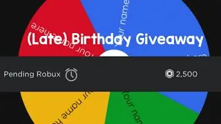 (Late) Birthday Giveaway