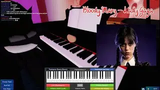 Bloody Mary - Lady Gaga (Wednesday TikTok Remix Sped Up) [Roblox Got Talent]