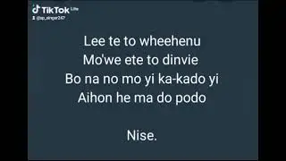 Gloria Lyrics in Egun Language